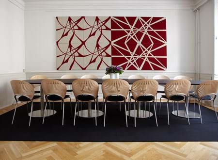 akustik moduler Twister i filt ophæng på væg